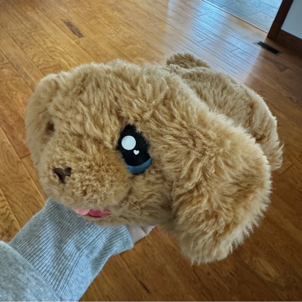 2022 Little Live Pets Interactive Tan Dog Puppy Moose Plush Only Works Great!